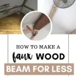 diy faux wood beam