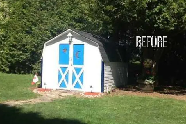 ugly shed before