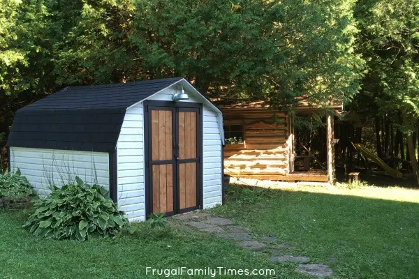 log cabin bunkie and farmhouse shed makeover