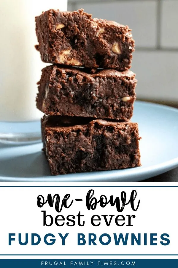 one bowl best ever fudgy brownies