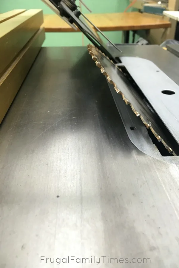 faux beam cutting the sides