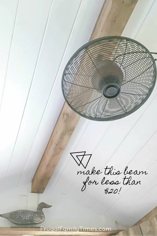 how to make diy faux beams with wood
