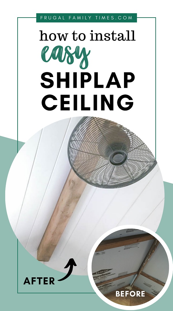 DIY Shiplap Ceiling Install