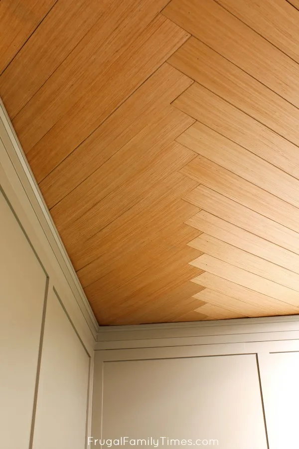 diy herringbone ceiling