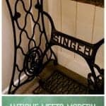 antique singer sewing machine table