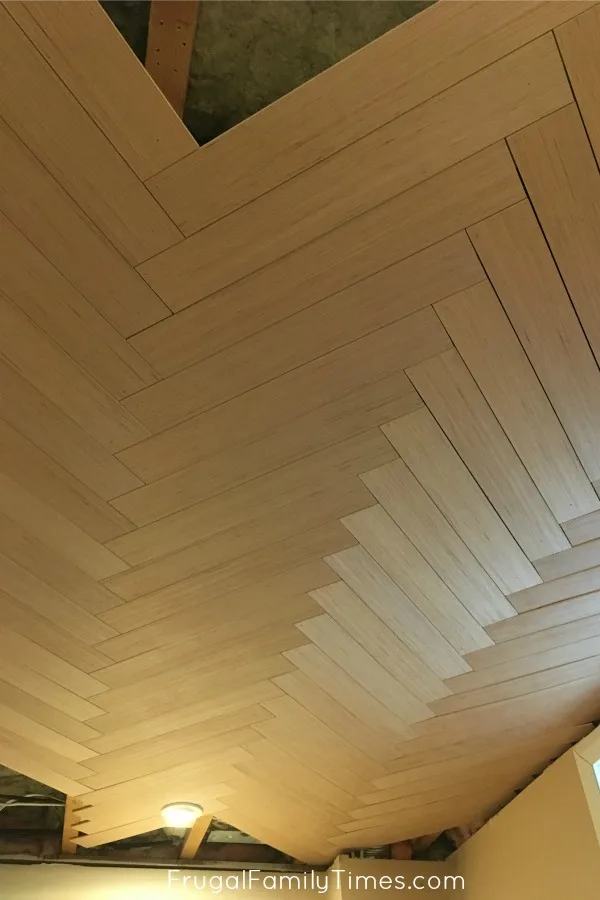 herringbone ceiling finishing edgs