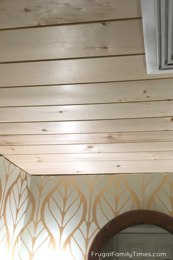 How to Install Tongue and Groove Ceiling Planks - it's so simple and you can do it! 9 pine tongue and groove ceiling