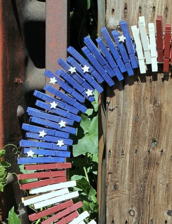 patriotic clothespin wreath craft