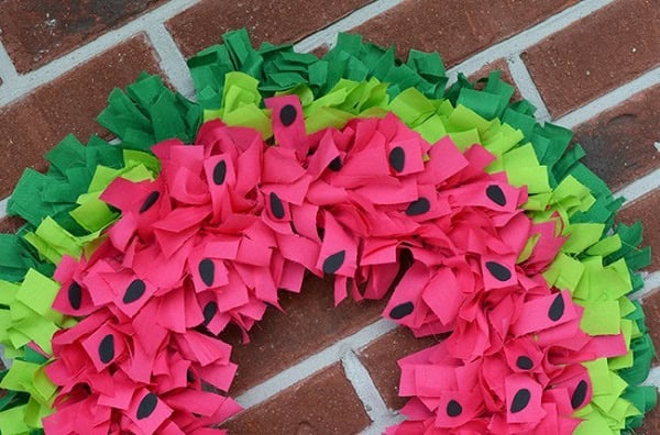 watermelon wreath craft