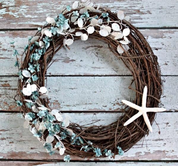 beachy summer wreath craft