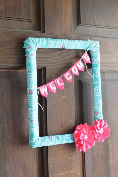 duct tape flower wreath craft
