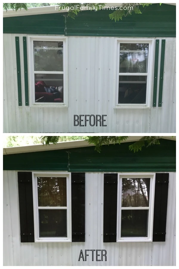 easy DIY wood shutters