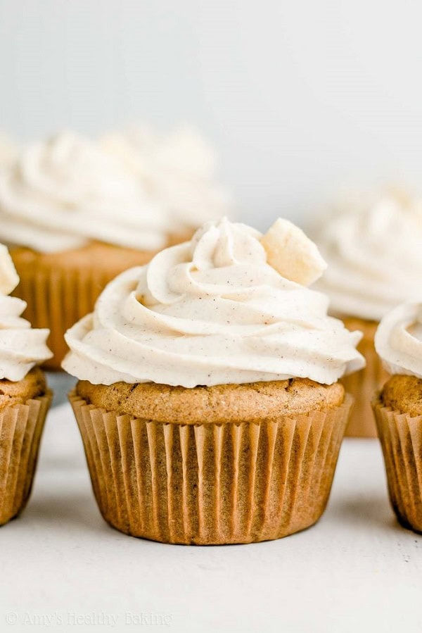 healthy cinnamon apple cupcakes