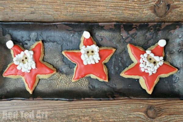 santa star cookies