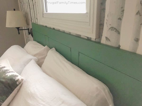 reclaimed headboard green