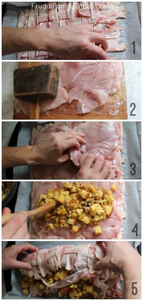 bacon wrapped turkey roll