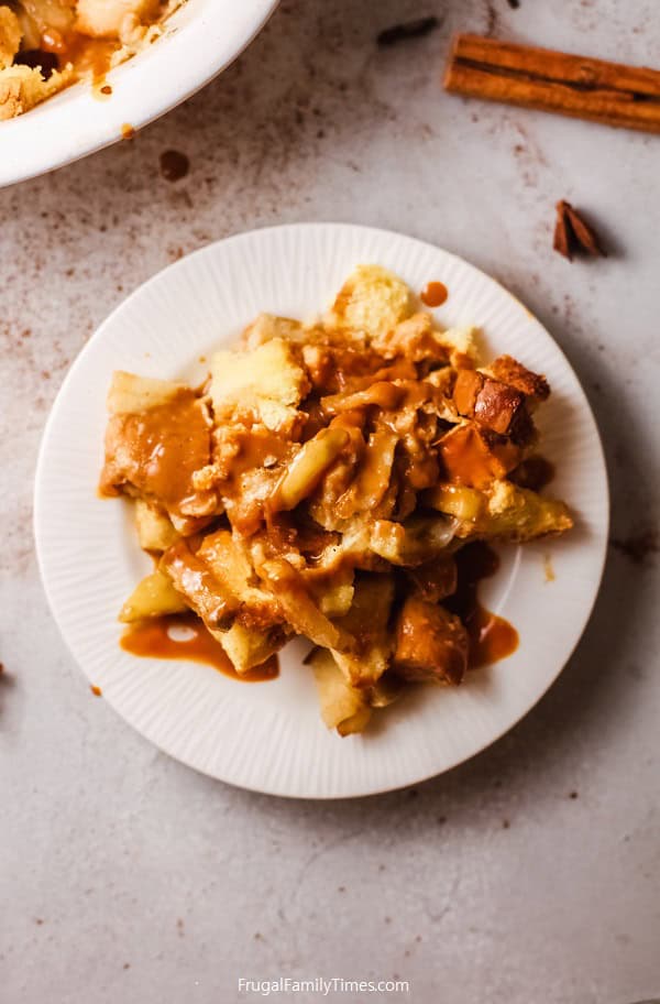 caramel apple french toast casserole