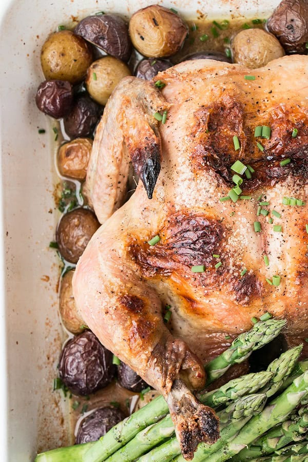4-Ingredient Roast Chicken Dinner
