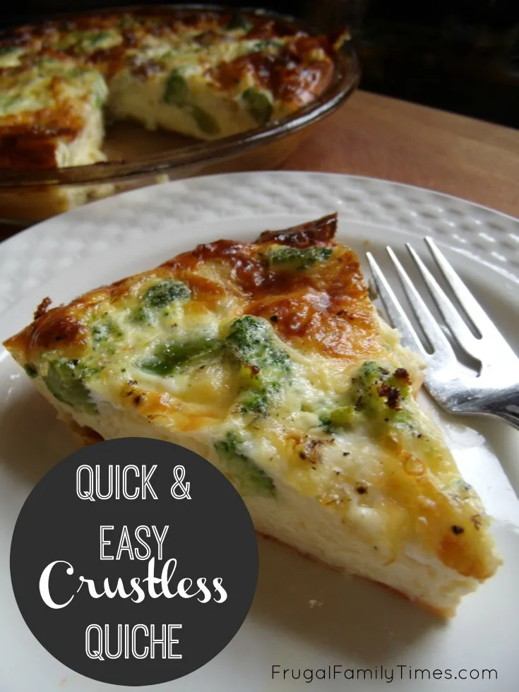 Quick and Easy Crustless Quiche