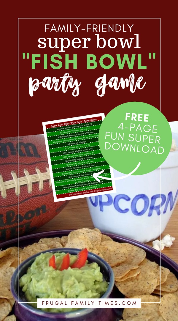 super bowl party game free printable fun