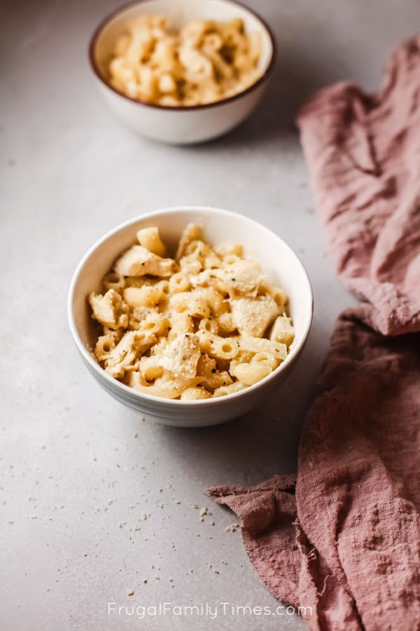 Kids fave one pan creamy chicken pasta