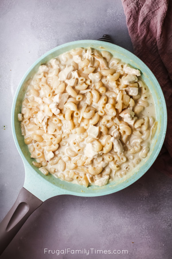 creamy chicken and noodles in one pan