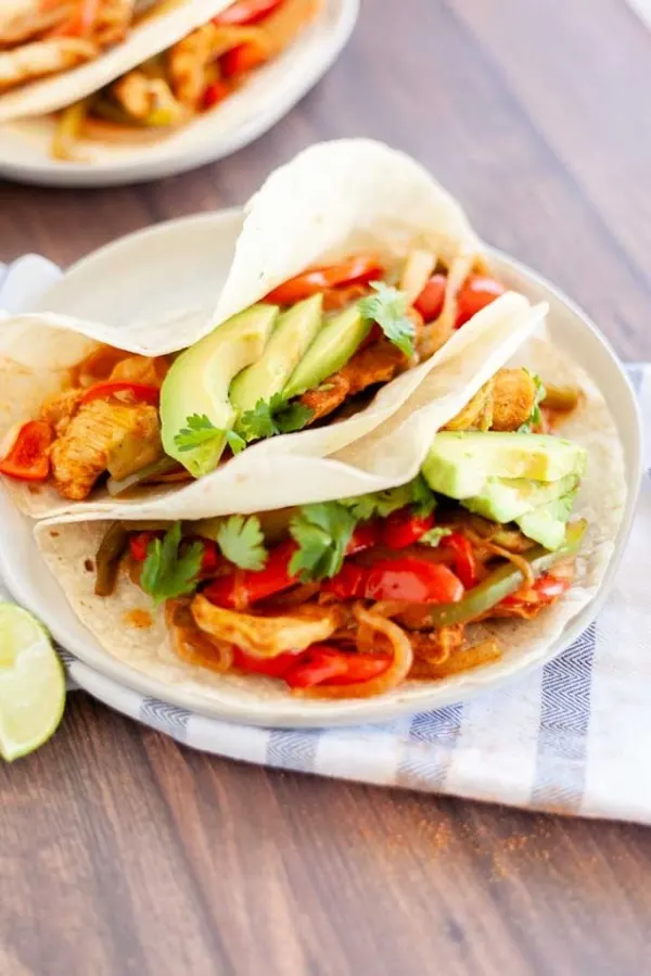 Microwave Chicken Fajitas