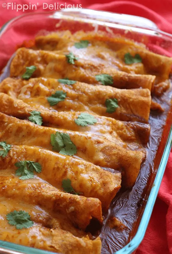 10 Minute Gluten Free Enchiladas