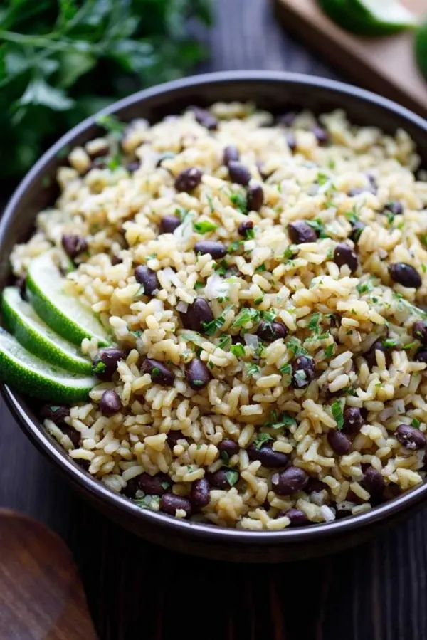 5 Minute Easy Rice and Beans