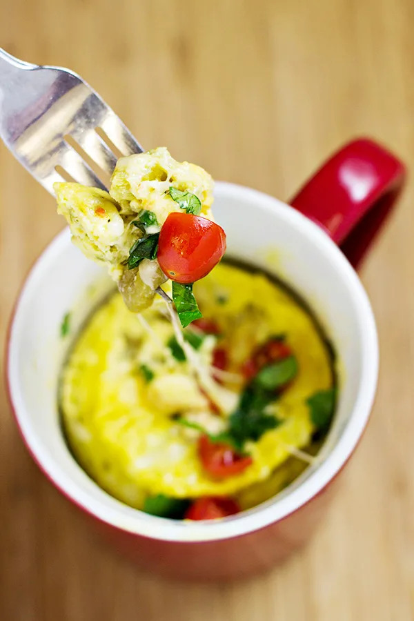 Chile Relleno Breakfast Casserole in a Mug