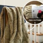 free basketweave knit blanket pattern