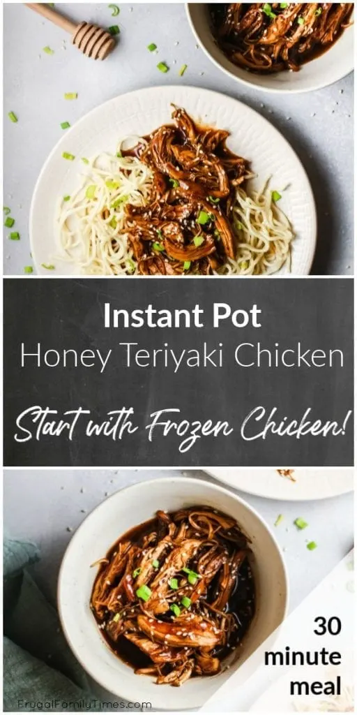 Instant Pot Honey Teriyaki Chicken a Dump Recipe with FROZEN Chicken Breasts