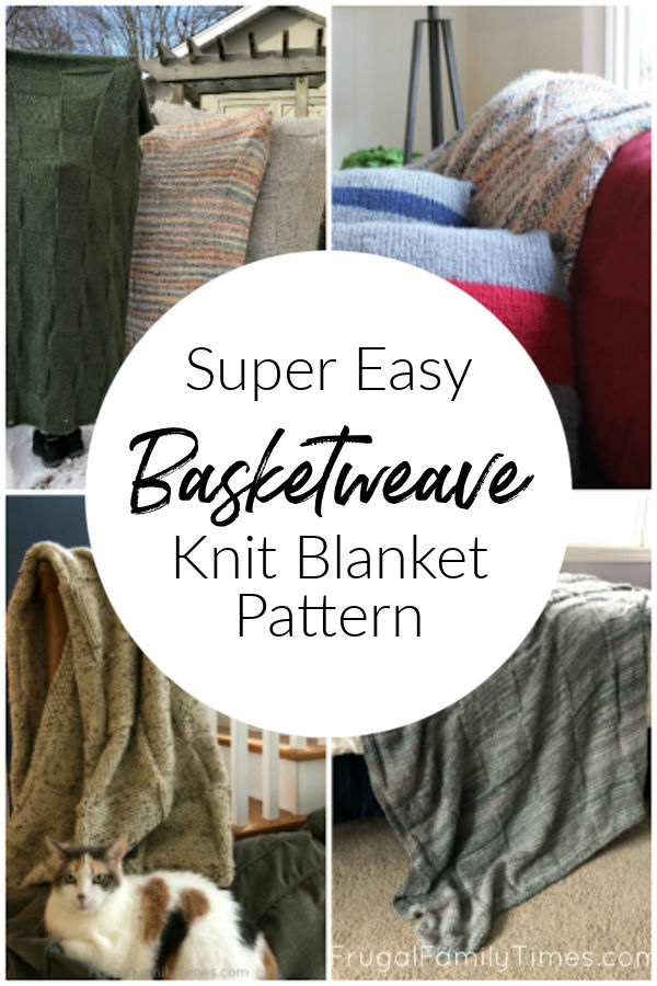 free basketweave knit blanket pattern