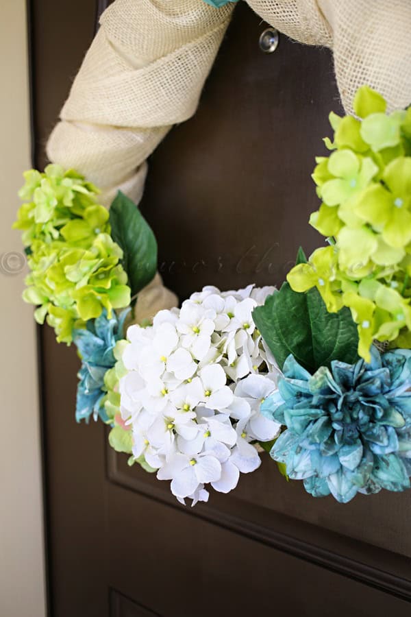 summer floral wreath craft