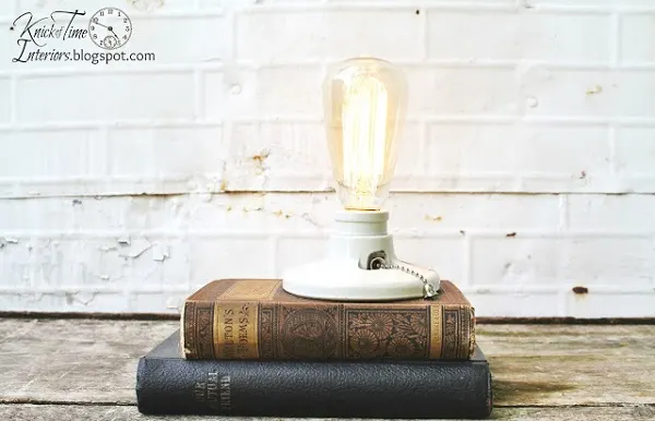 upcycled book light