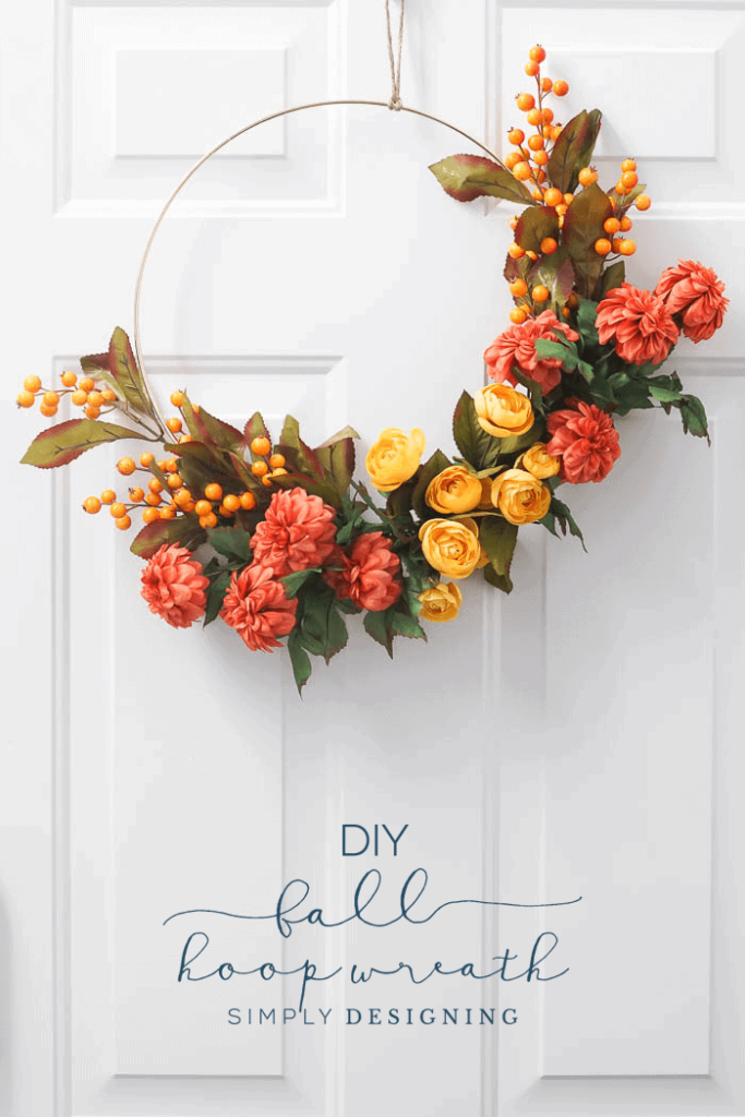 9. Fall Hoop Wreath 