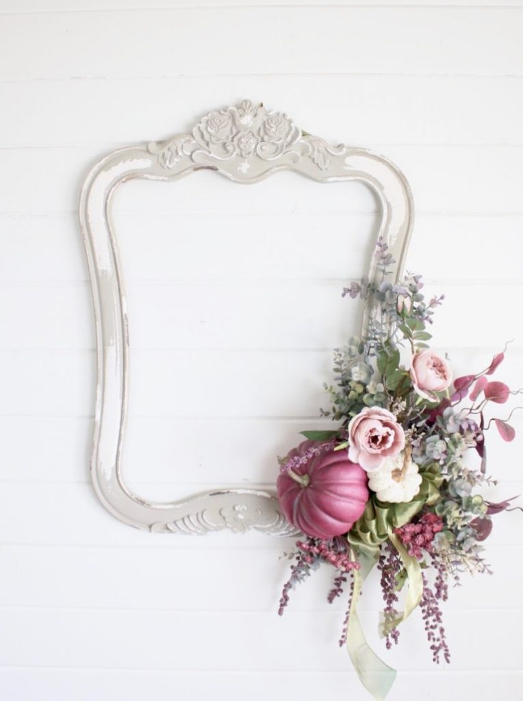 18. Picture Frame Fall Wreath 