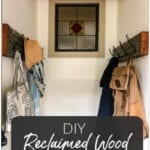 easy diy reclaimed wood coat rack