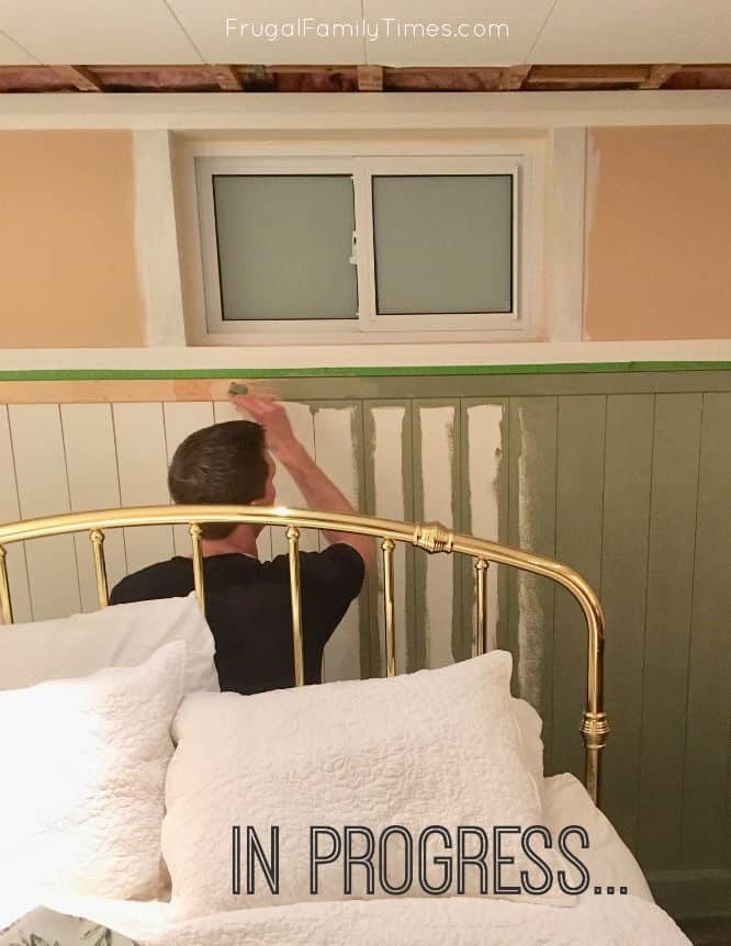 painting diy vertical shiplap
