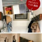 diy reclaimed wood coat rack