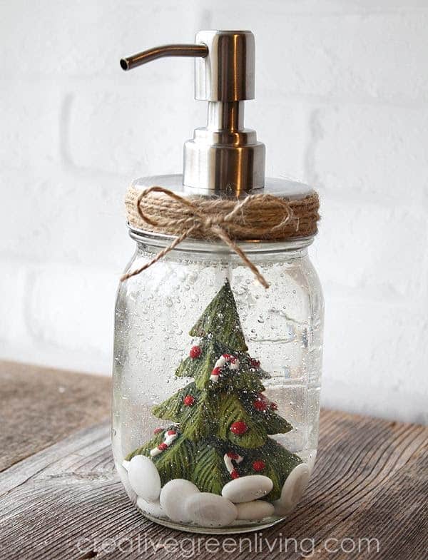 Snow Globe Soap Pump