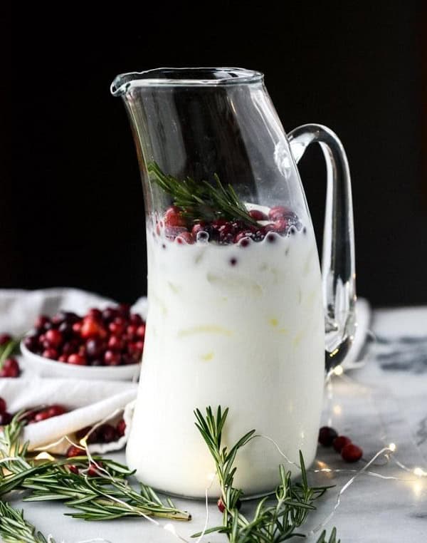White Christmas Margarita Punch