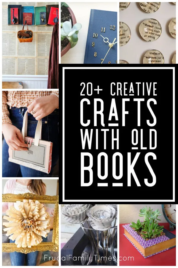 creative crafts with old books for decor