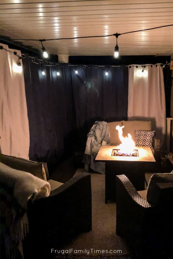 outdoor visiting in winter space