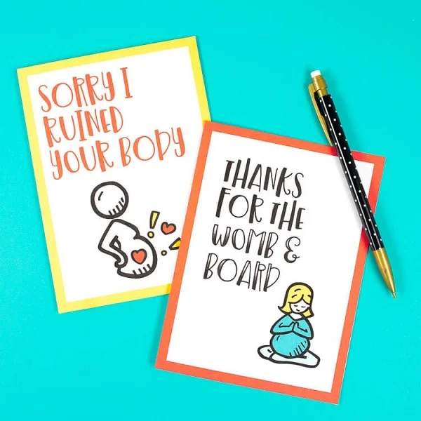 funny printable mother's day cards