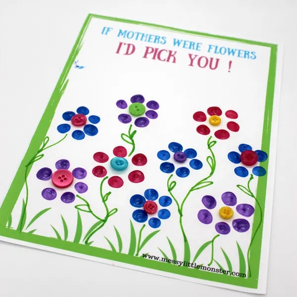 homemade mothers day card printable