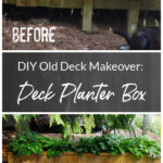 DIY wood deck planter box pin