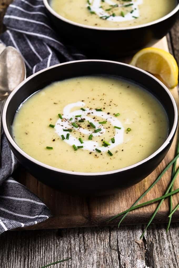 Instant Pot Potato Leek Soup