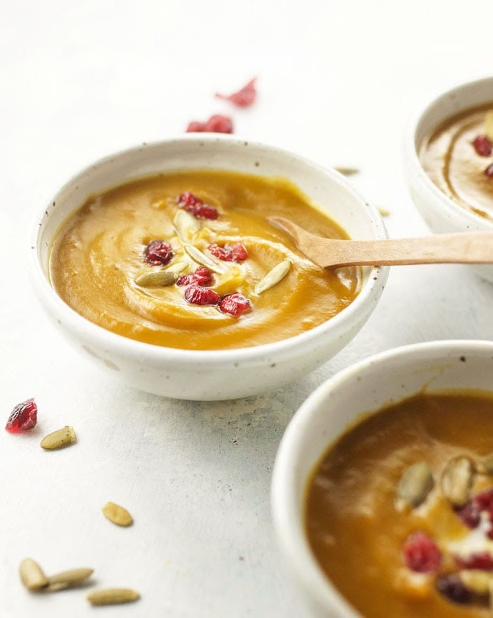 Instant Pot Curried Butternut Squash Soup&nbsp; 