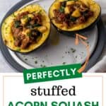 stuffed acorn squash recipe with apples and onions